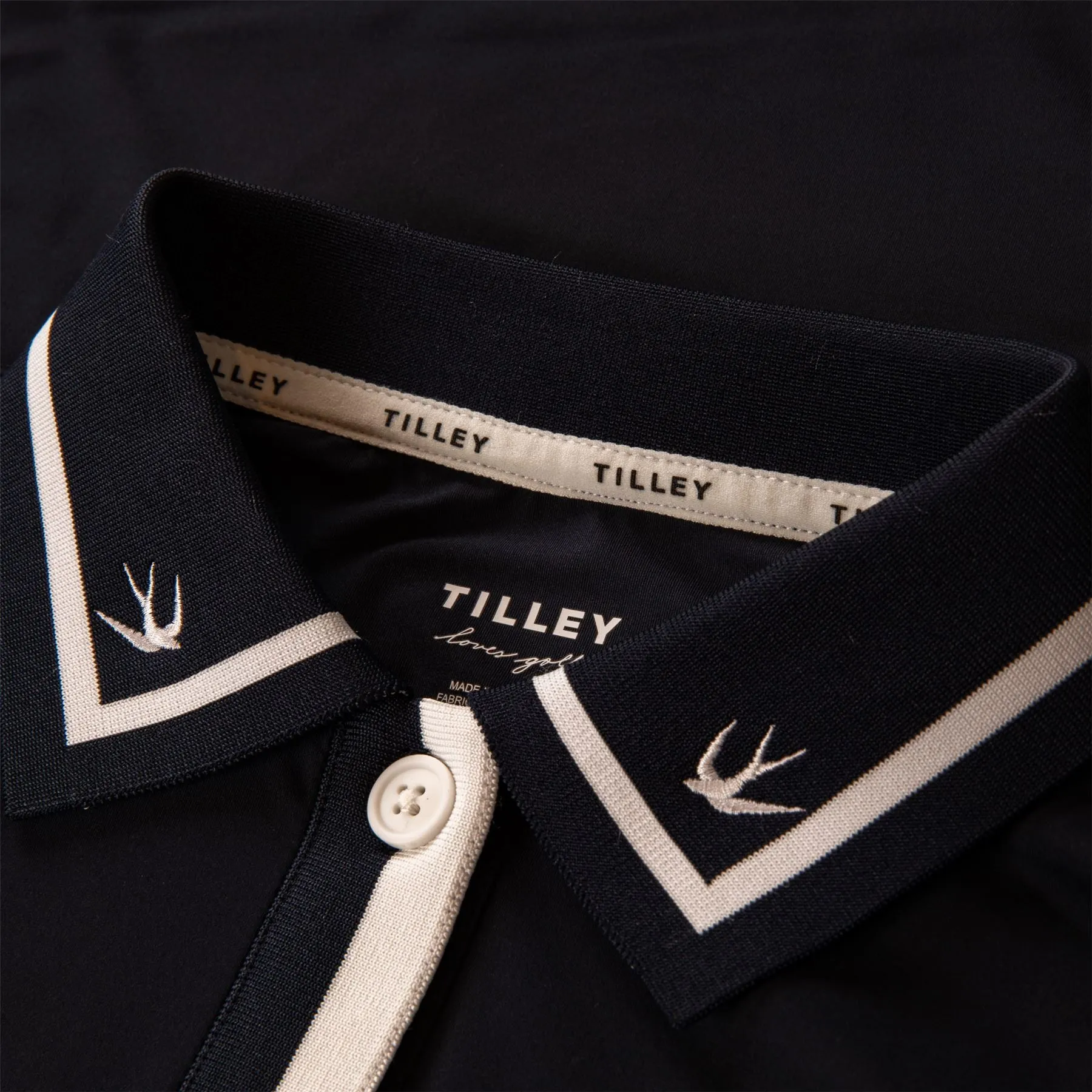 Boxy Polo Navy/White