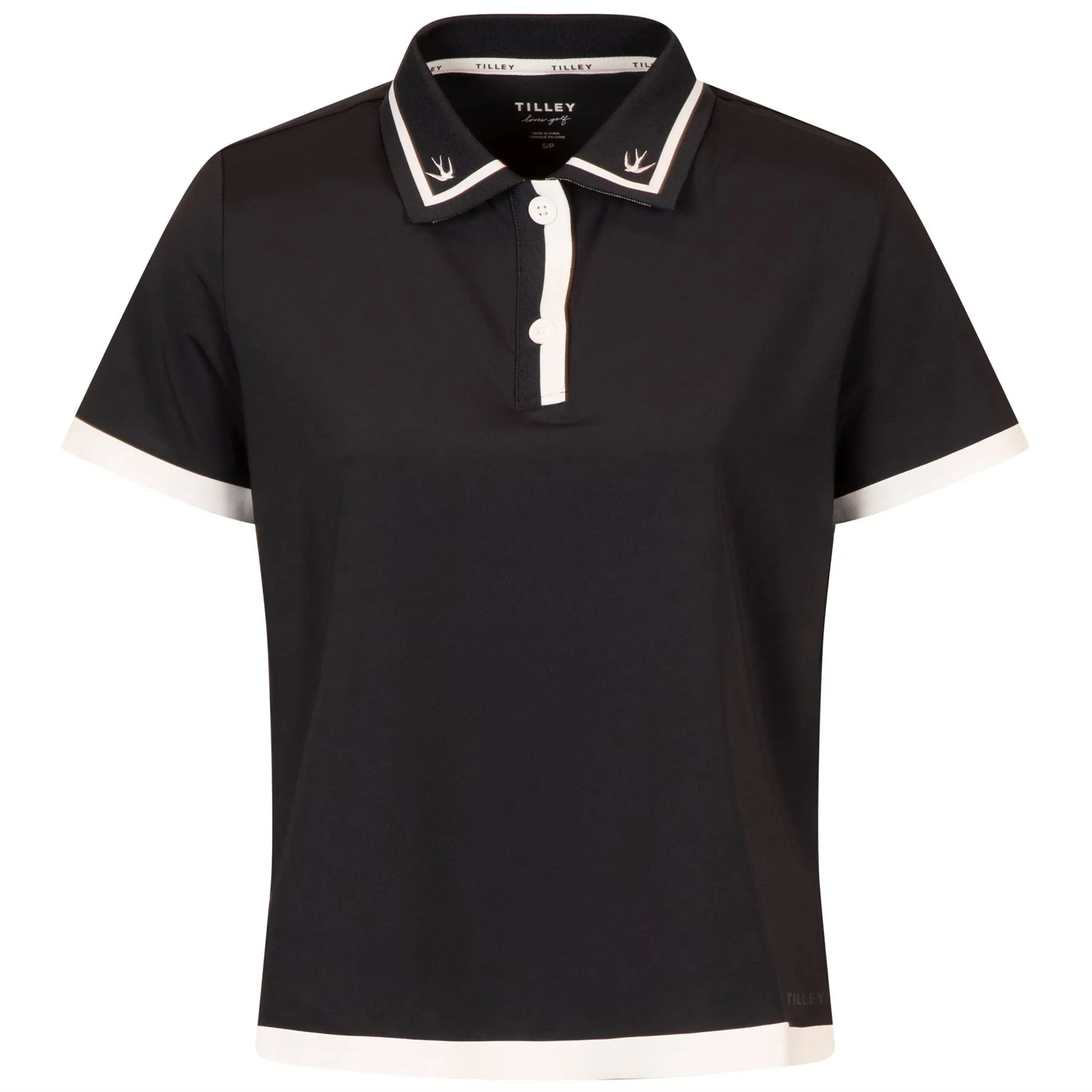 Boxy Polo Navy/White