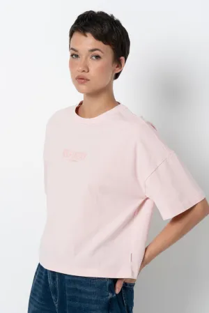 Boxy T-Shirt _ 157808 _ Pink