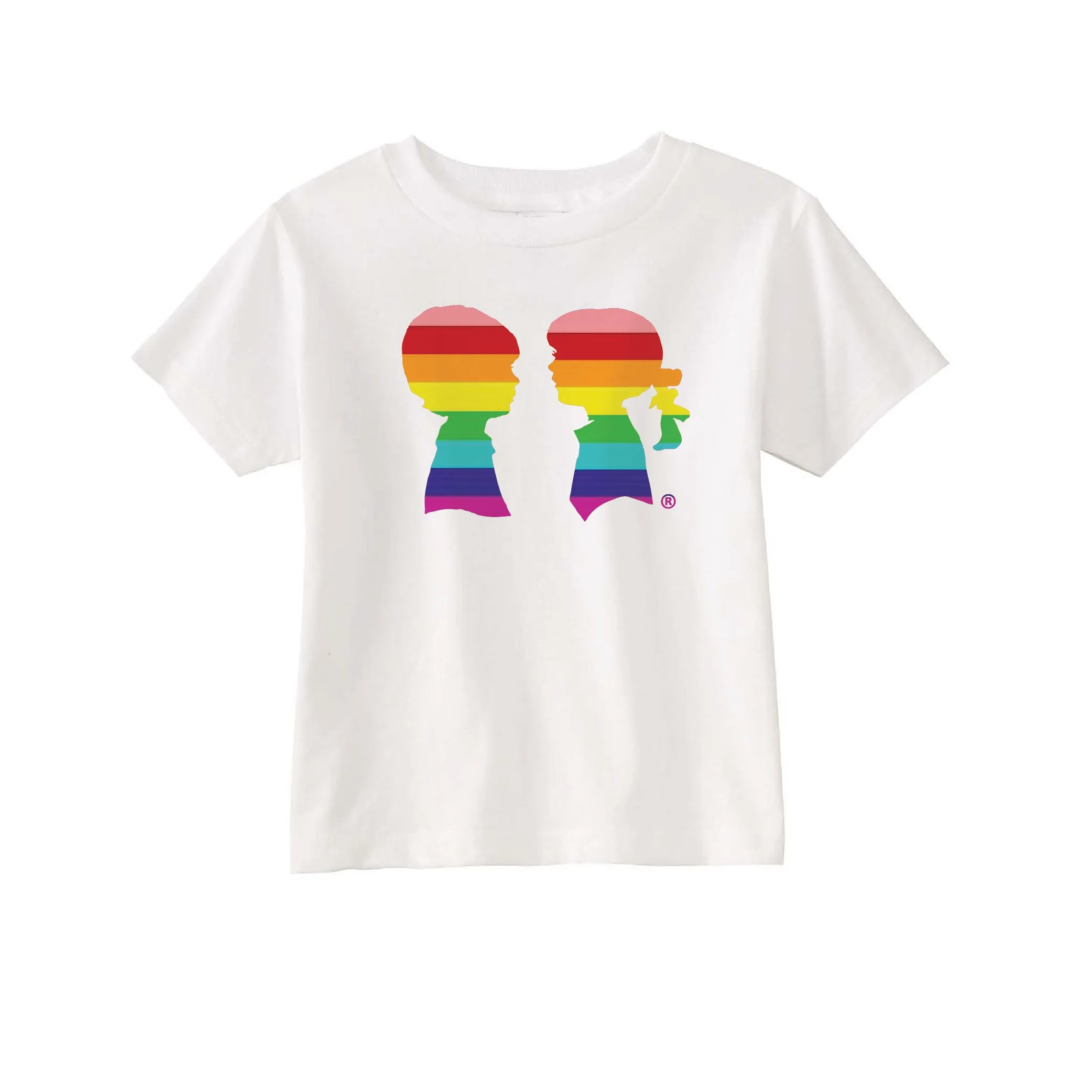 BOY MEETS GIRL® White Pride Toddler Tee