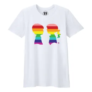 BOY MEETS GIRL® White Unisex Pride Tee