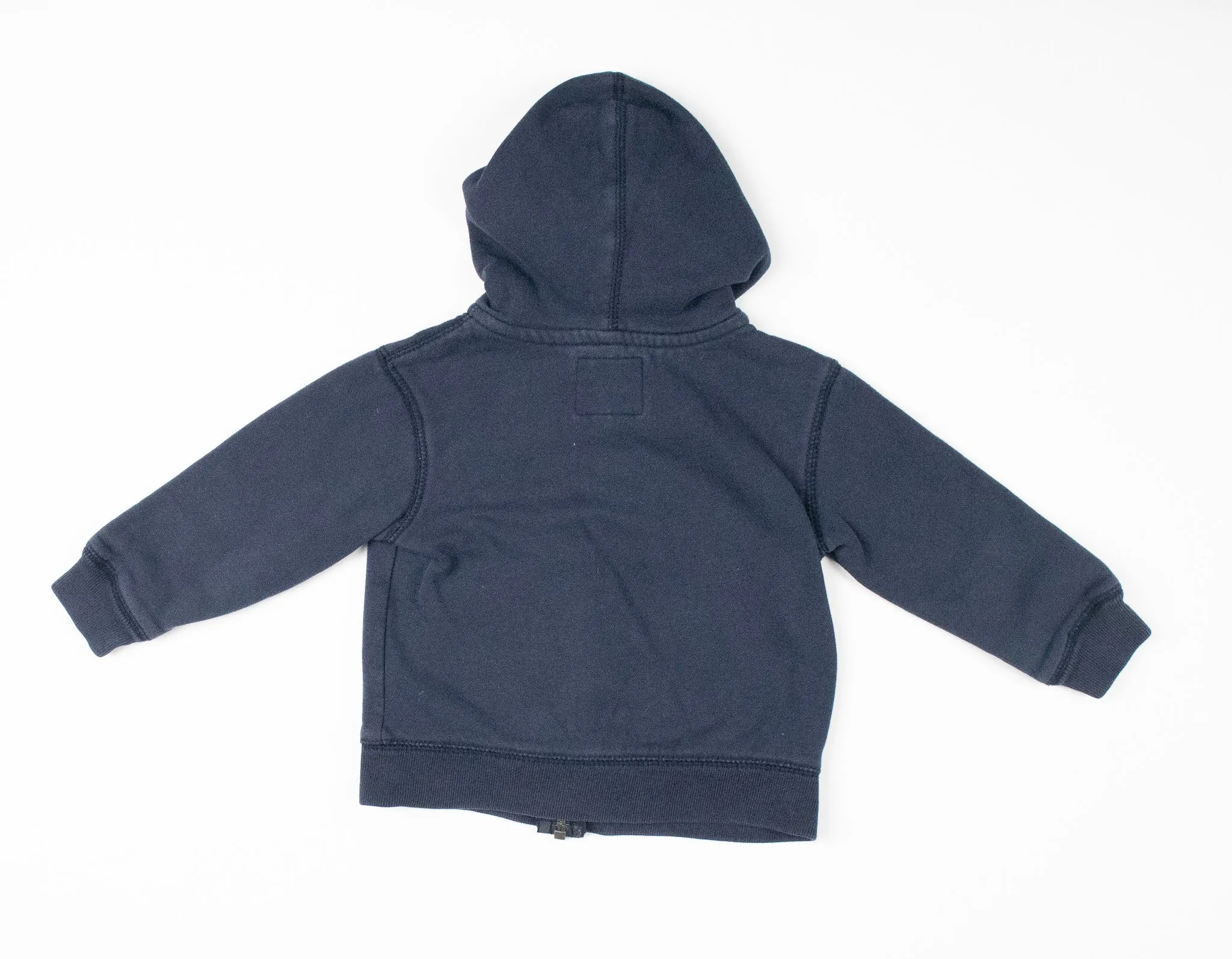 BOY SIZE 3 YEARS - OSHKOSH, Navy Blue Zippered Hoodie VGUC B29