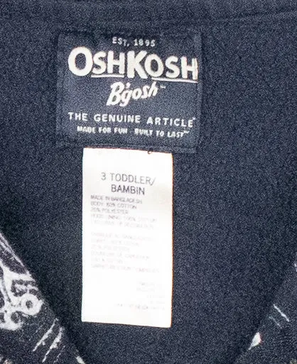 BOY SIZE 3 YEARS - OSHKOSH, Navy Blue Zippered Hoodie VGUC B29