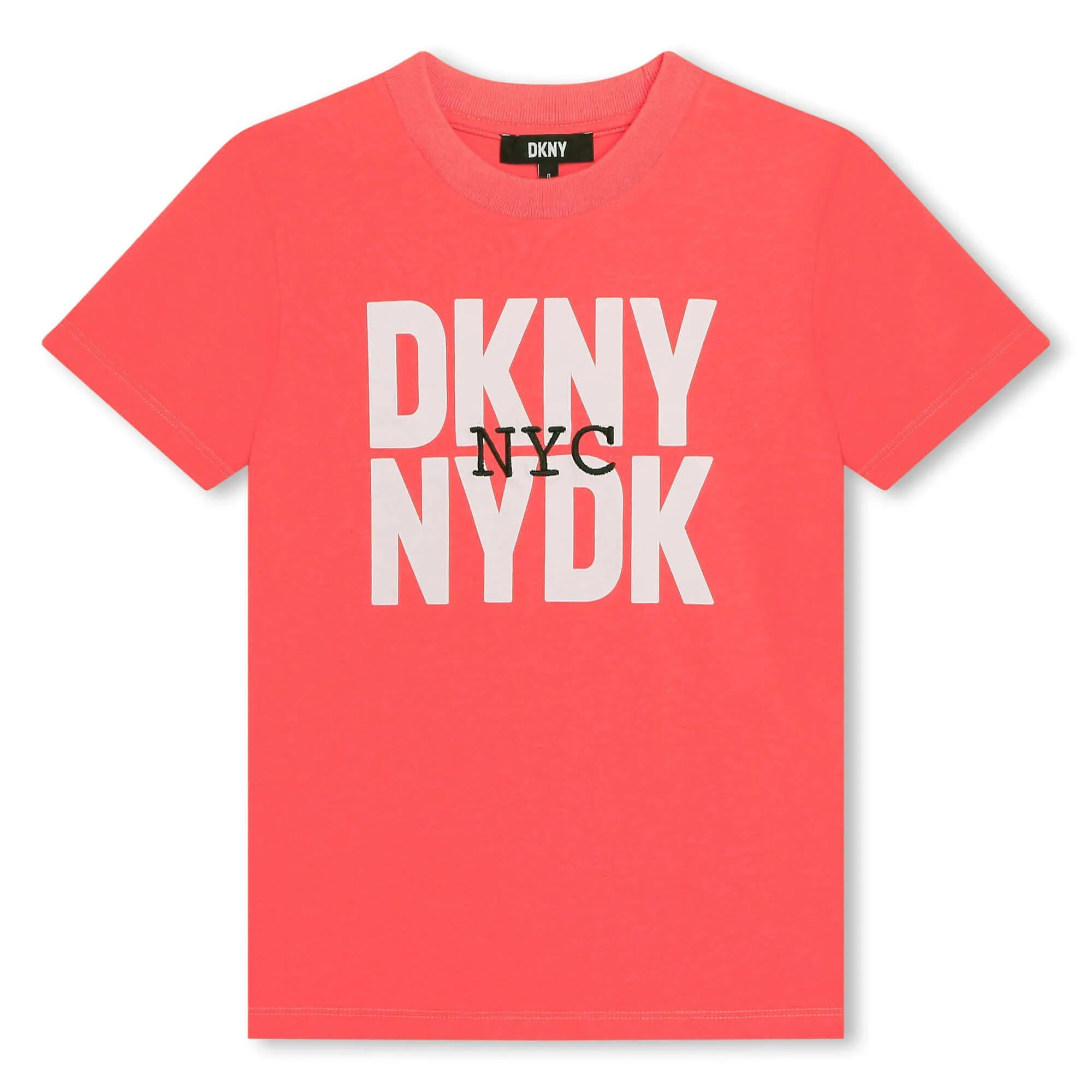 Boys Orange Logo Front T-Shirt