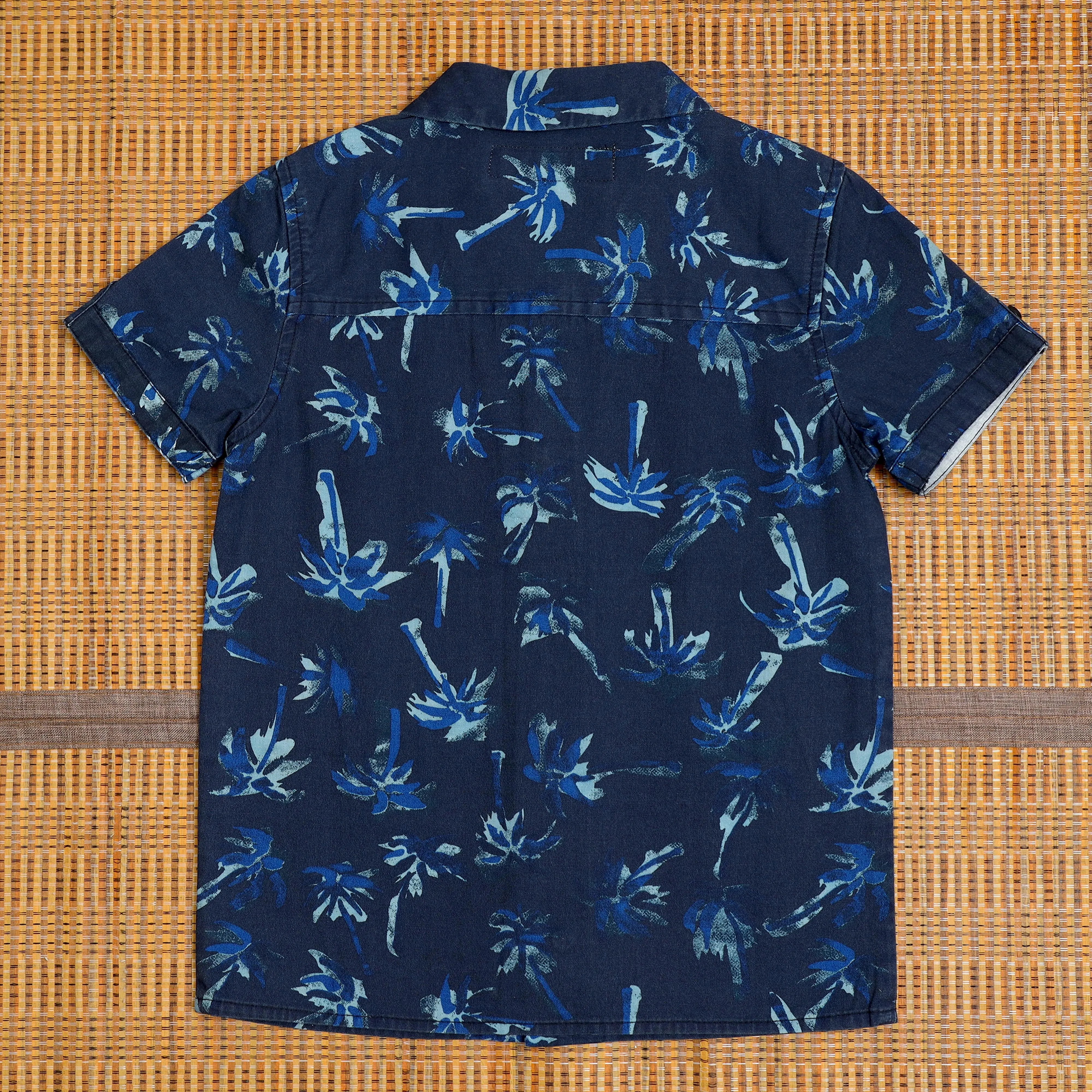 Boys Printed Shirt Solidate Blue