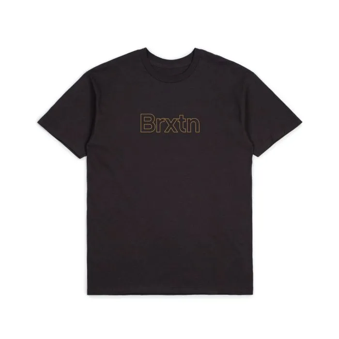 Brixton Gate Standard T Shirt - Black/Gold