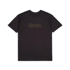 Brixton Gate Standard T Shirt - Black/Gold