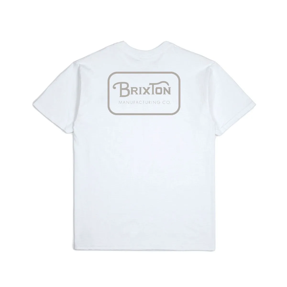 Brixton Grade Standard T Shirt - White/Grey
