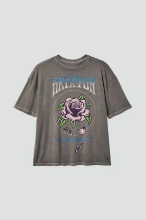 Brixton Sounds Of Love Oversized BF T-Shirt WASHED BLACK WORN WASH