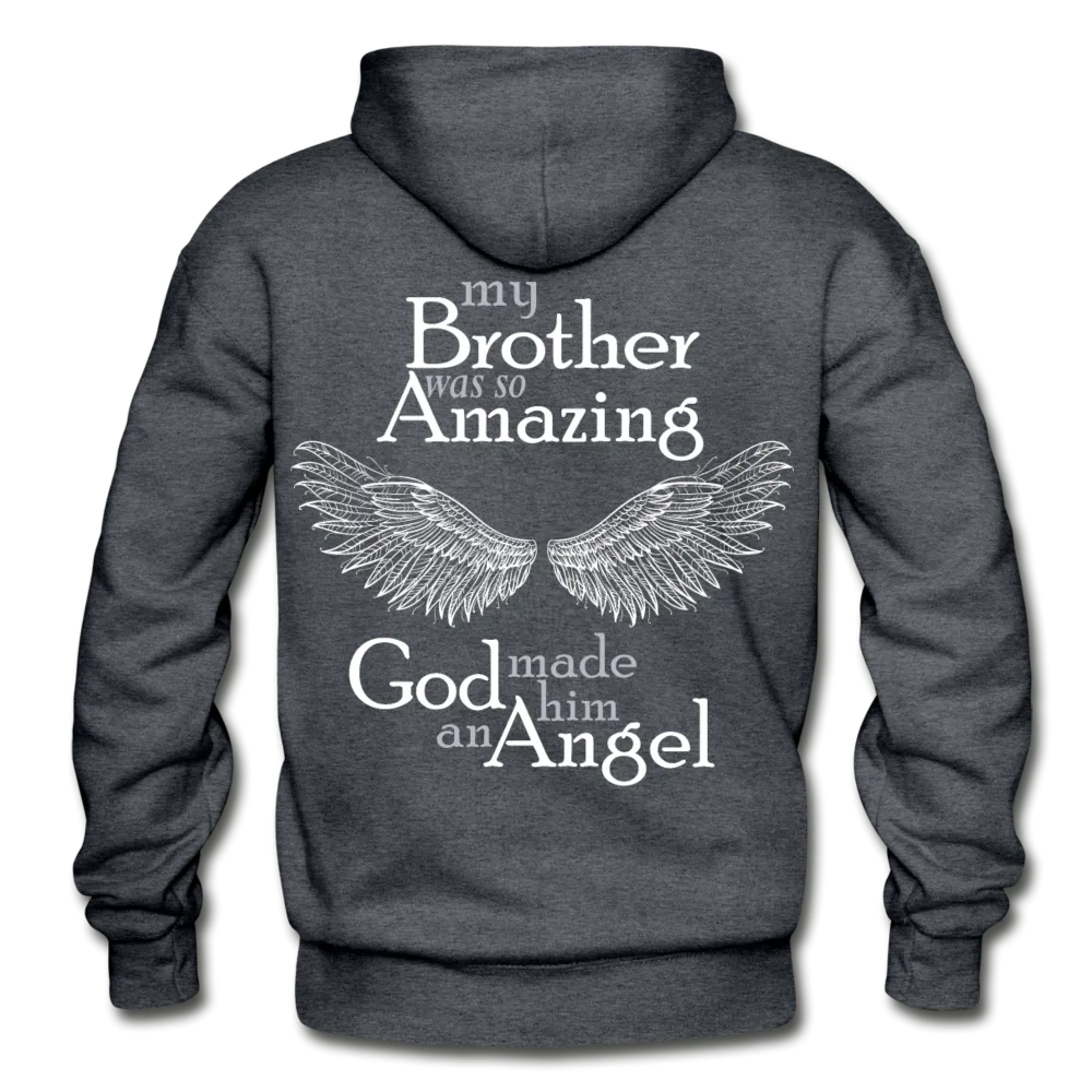 Brother Amazing Angel Sister of an Angel Gildan Heavy Blend Adult Hoodie