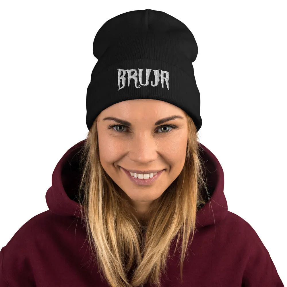 Bruja Embroidered Beanie