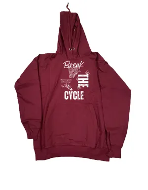 Burgundy Butterfly Hoodie