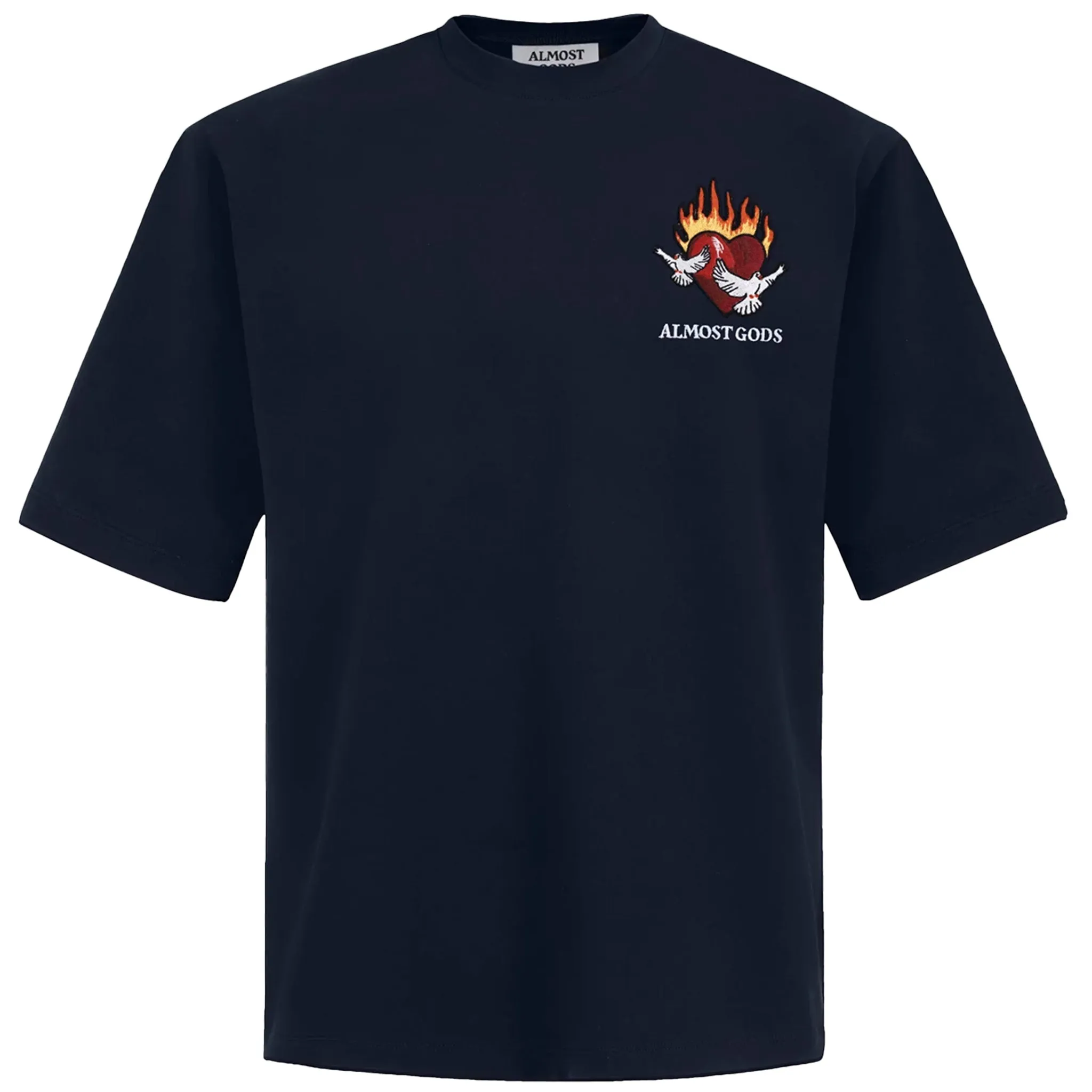 Burning Heart Tee (Navy)