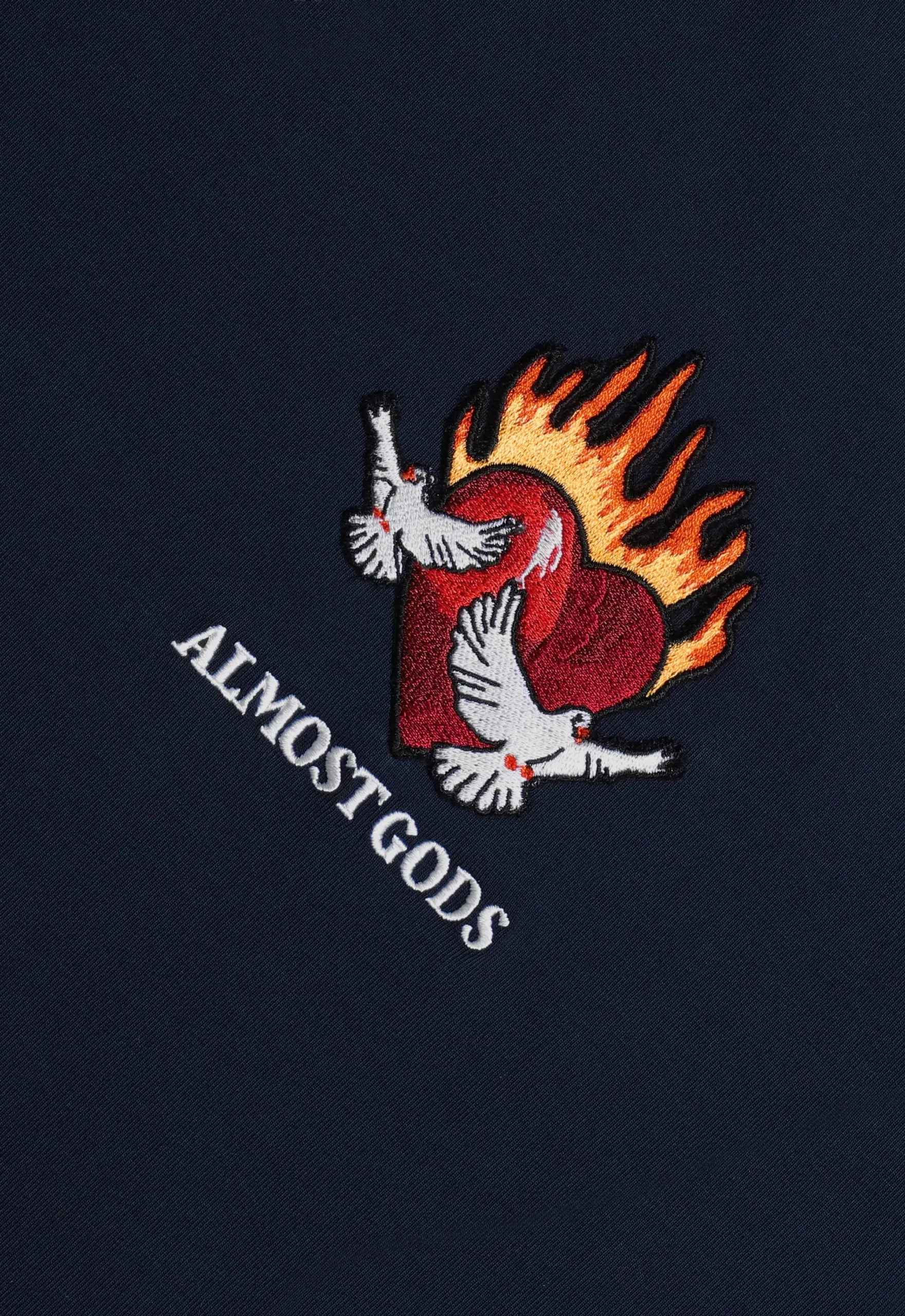 Burning Heart Tee (Navy)