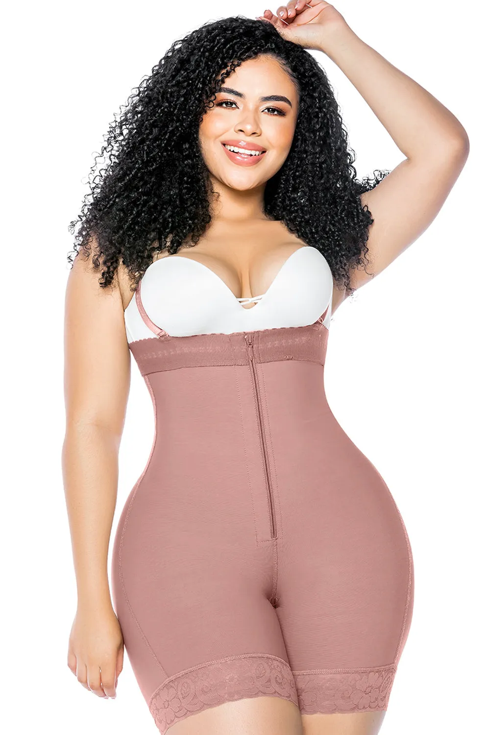 Butt Lifter Belly Control Panties Crotch With Zipper Lace Shapewear