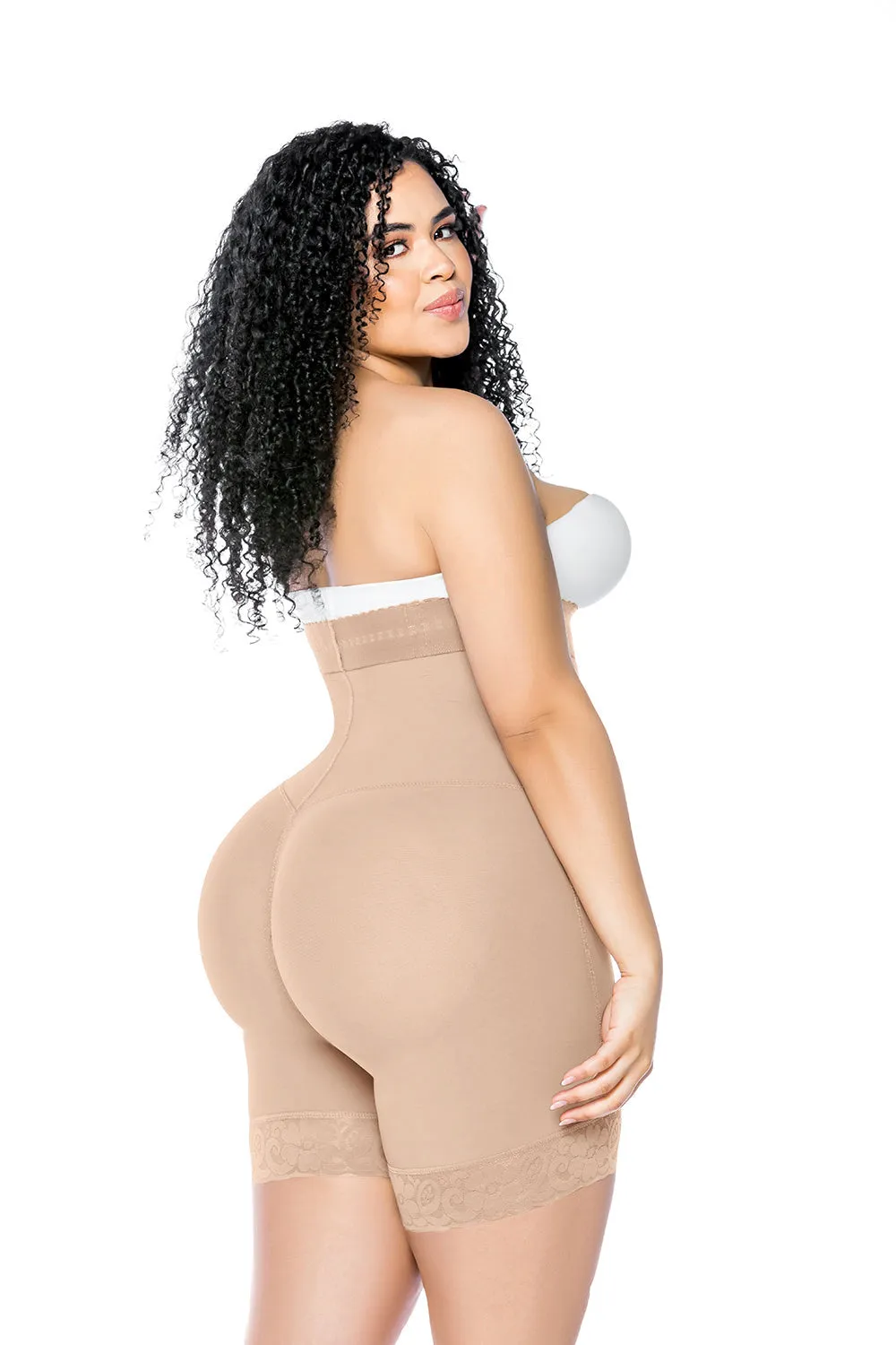Butt Lifter Belly Control Panties Crotch With Zipper Lace Shapewear