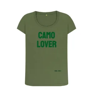 Camo Lover Scoop Neck Tee