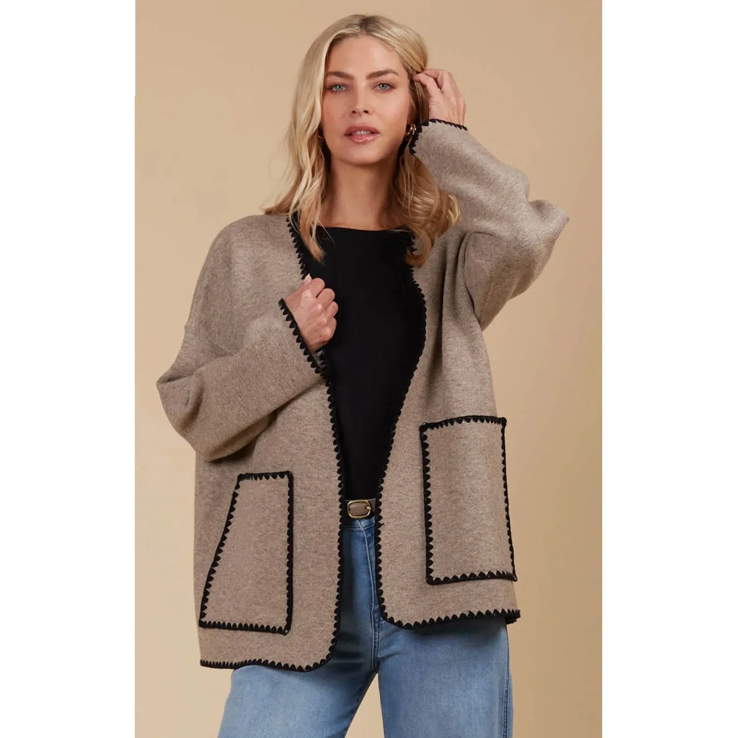Cardigan Athena - Taupe