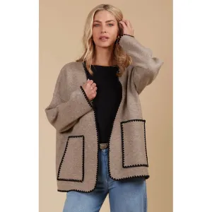 Cardigan Athena - Taupe