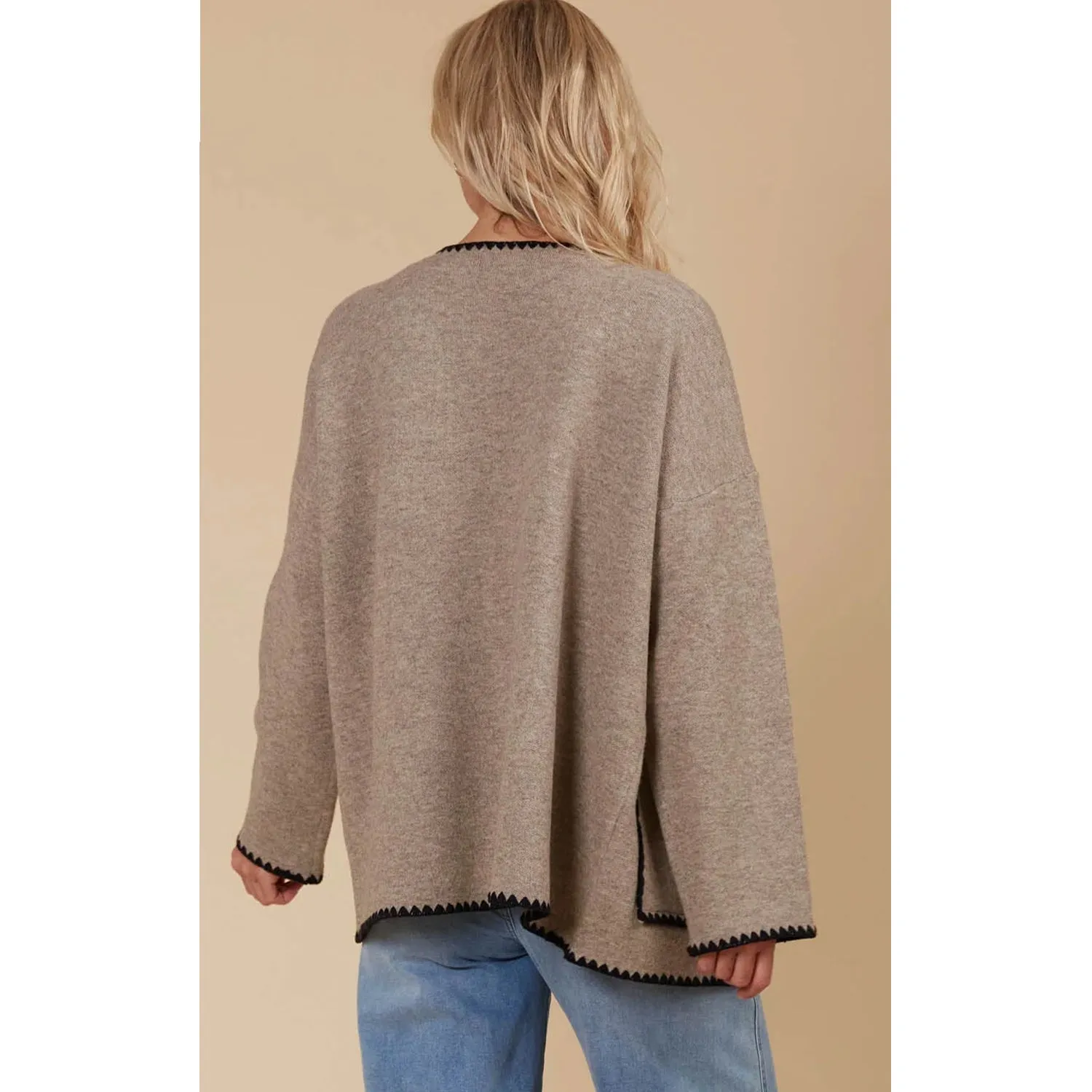 Cardigan Athena - Taupe