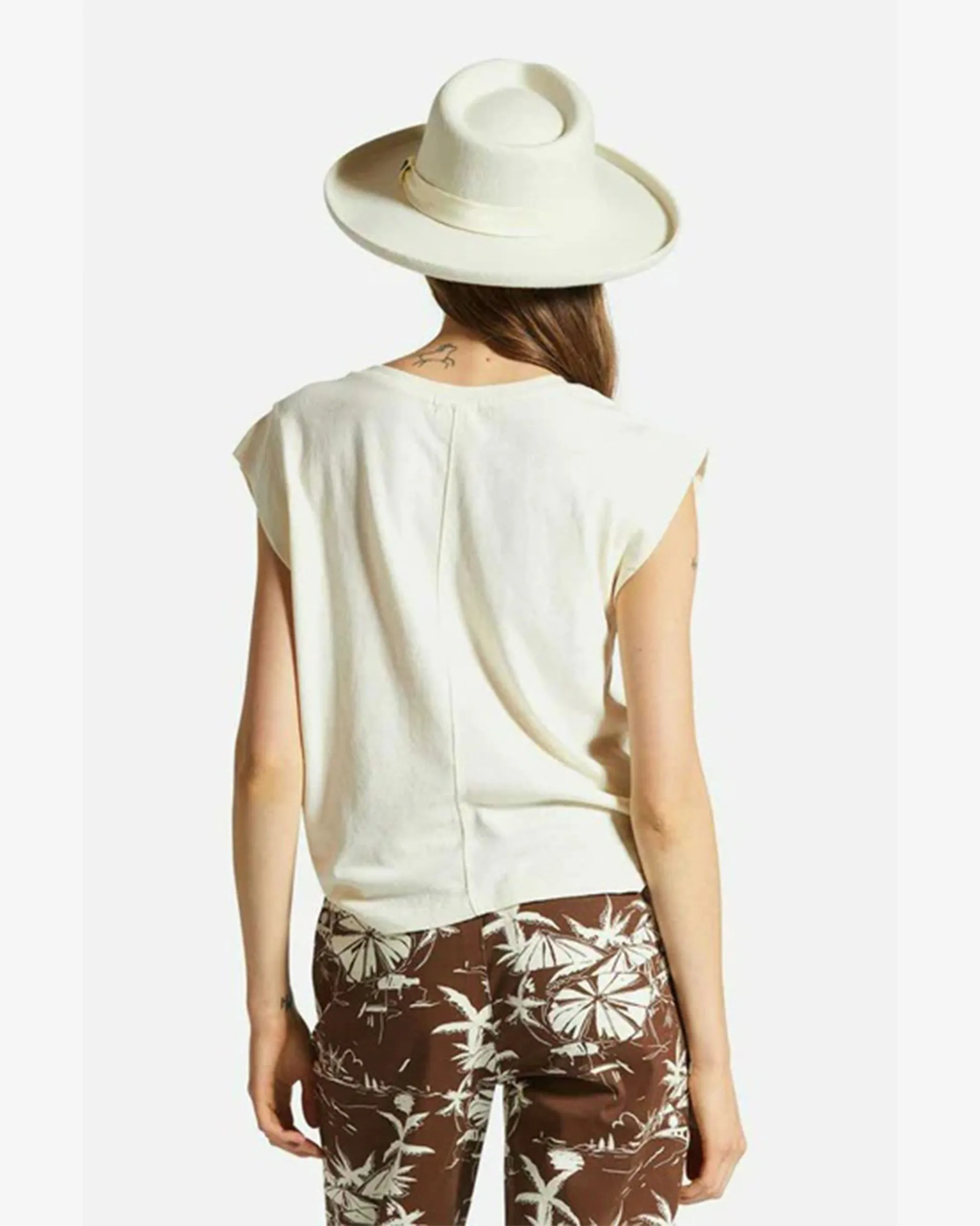Carefree Organic Garment Dyed Boxy T-Shirt - White Smoke