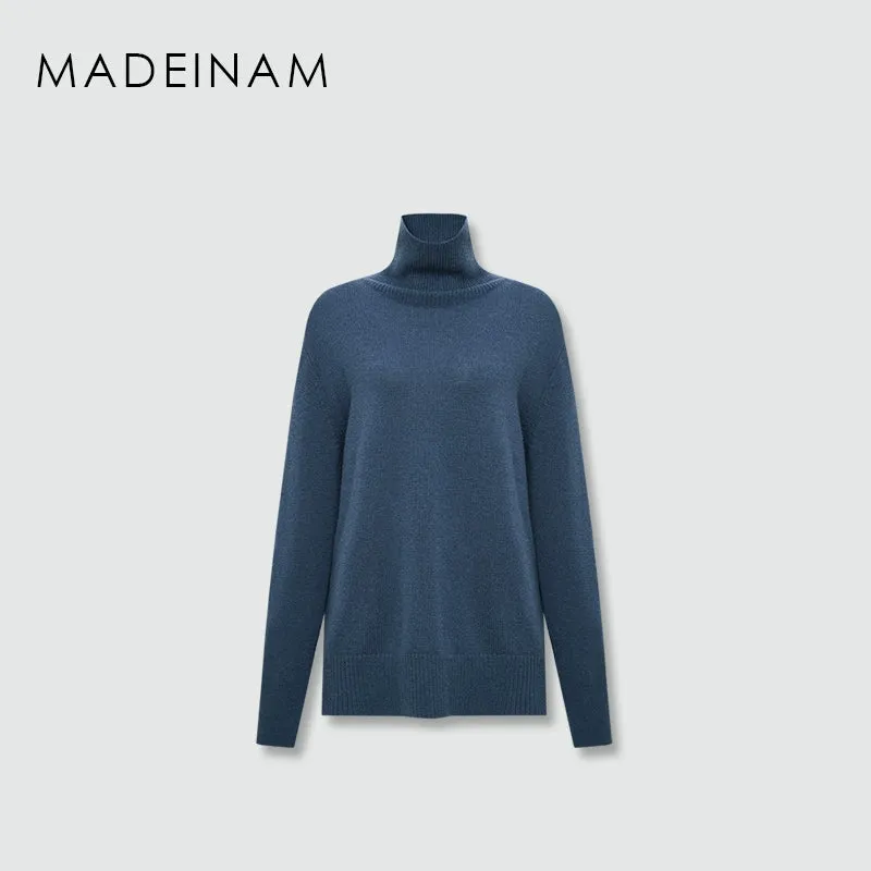 Cashmere Wool Turtleneck Sweater