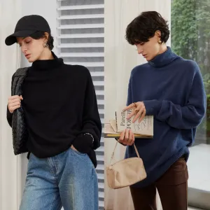 Cashmere Wool Turtleneck Sweater
