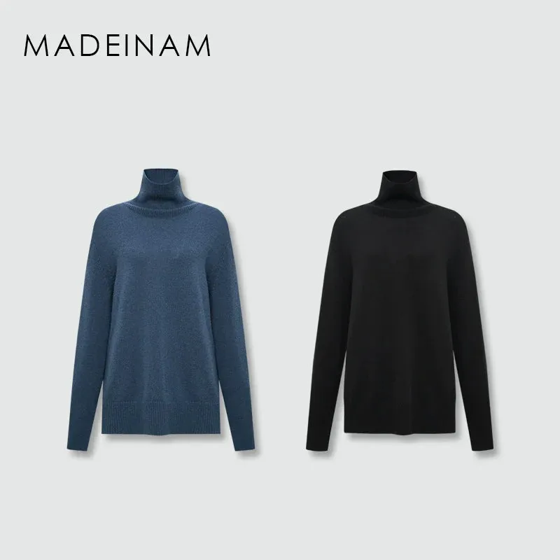 Cashmere Wool Turtleneck Sweater