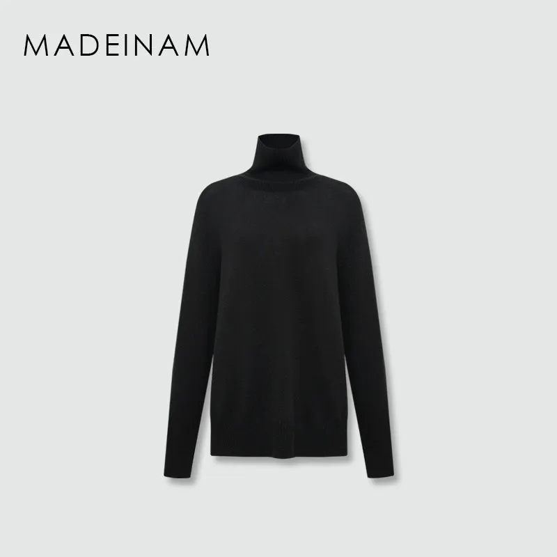Cashmere Wool Turtleneck Sweater