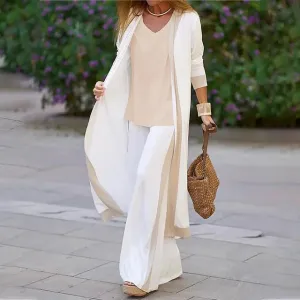 Casual cardigan tracksuit set