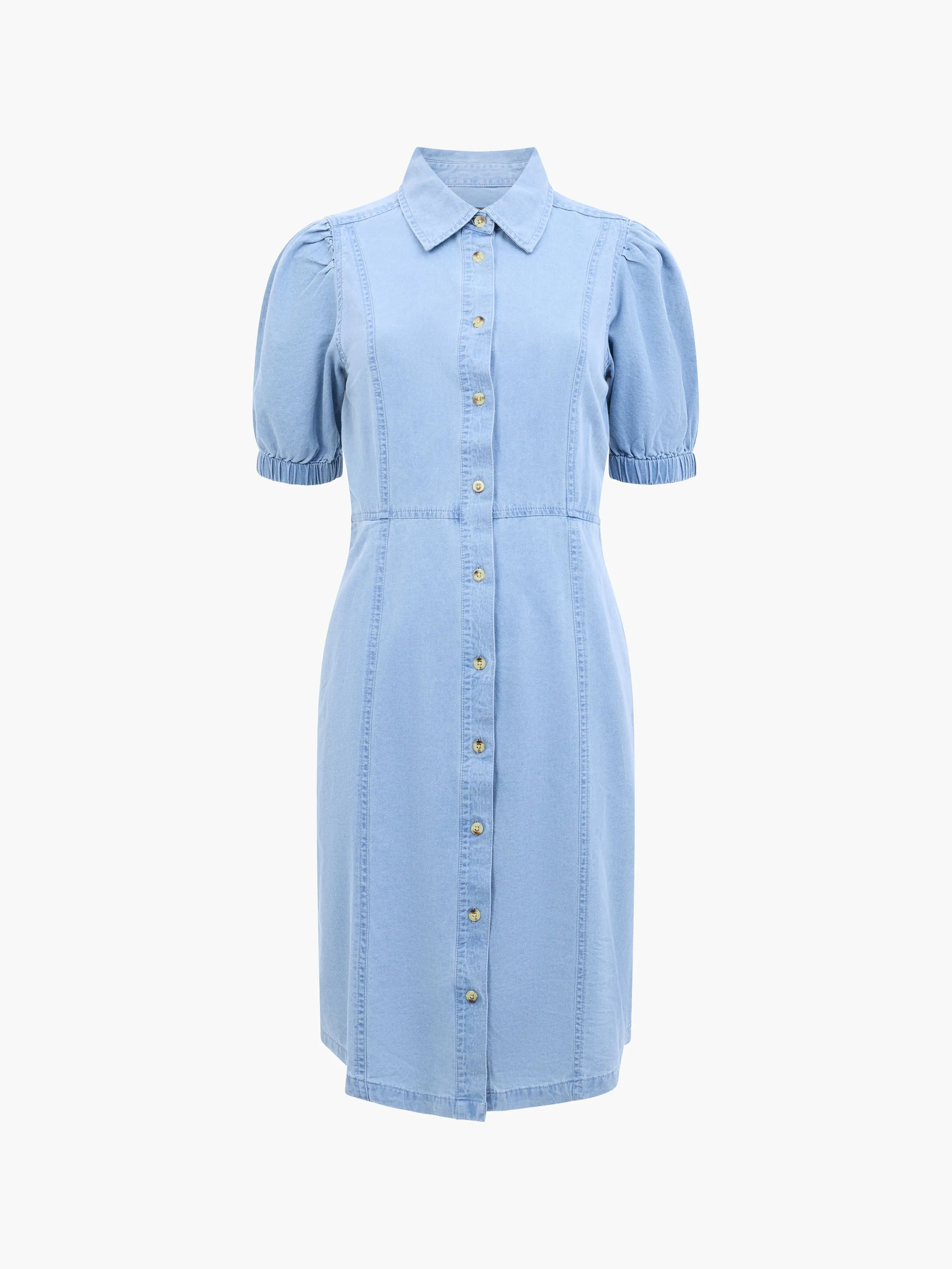 Chambray Button Through Dress
