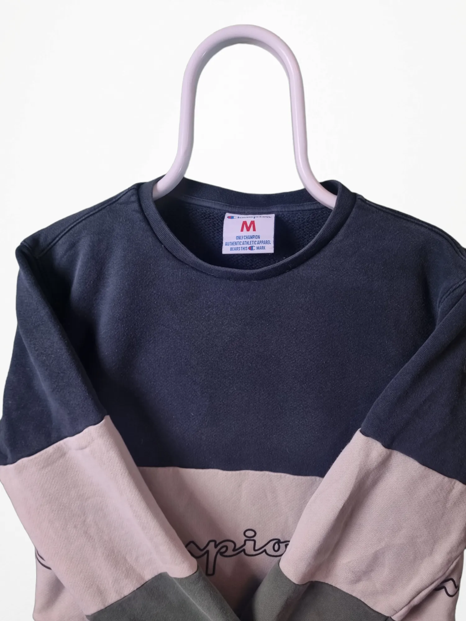 Champion color block sweater maat M