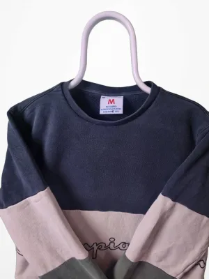 Champion color block sweater maat M