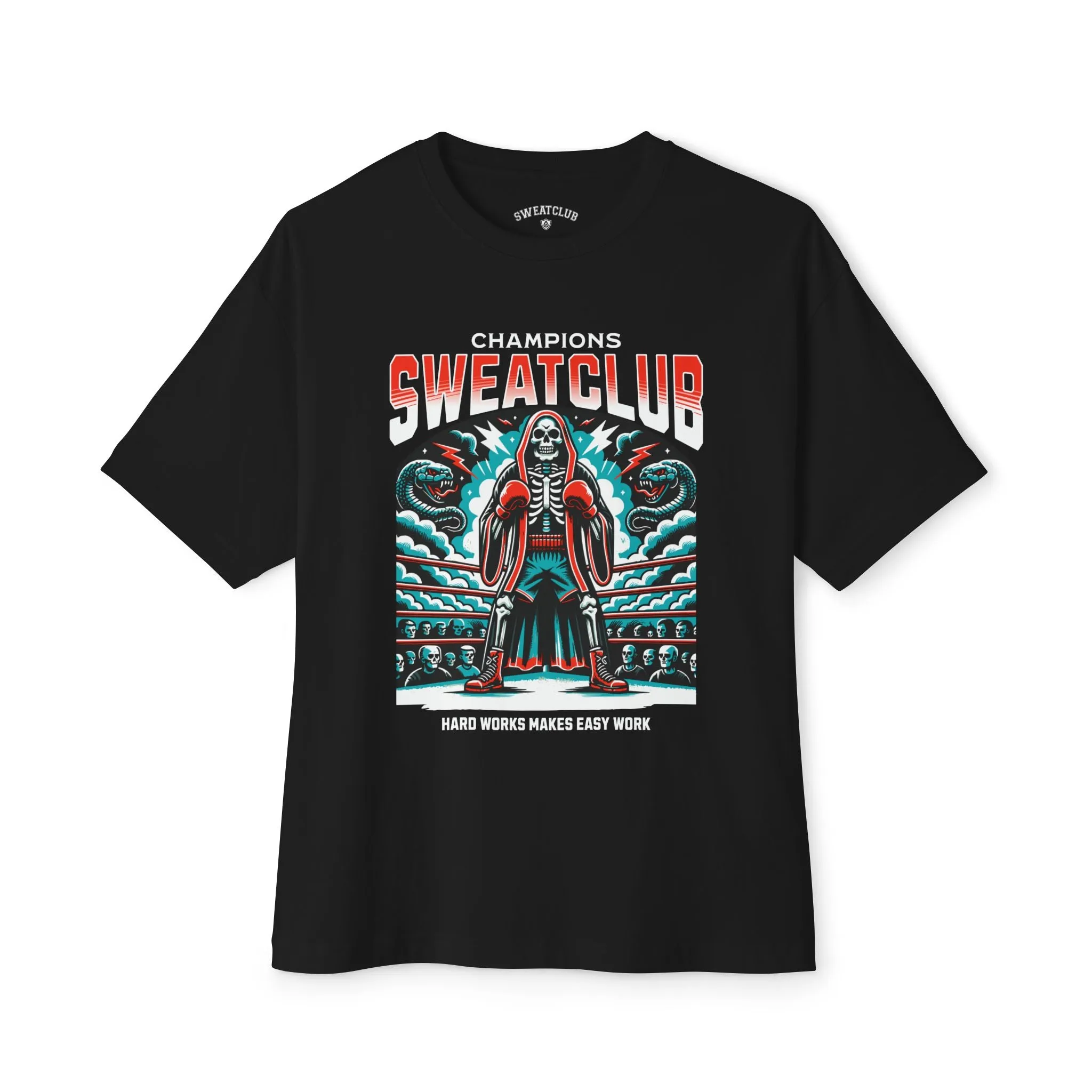 Champions Sweatclub  Oversized Boxy Tee - Black