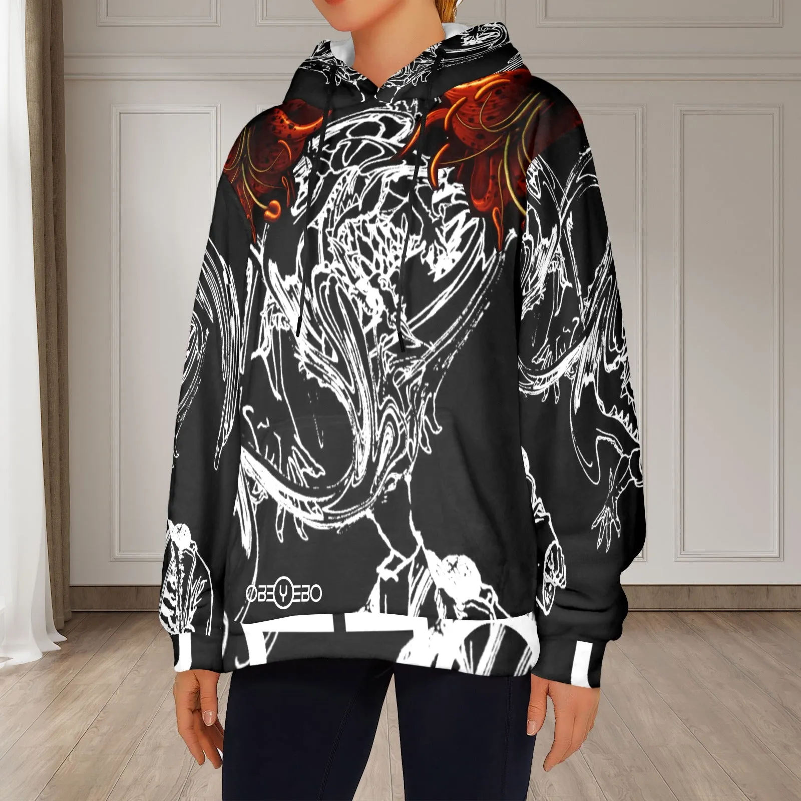 Chasing The Dragon Women's Flannel Hoodie v3
