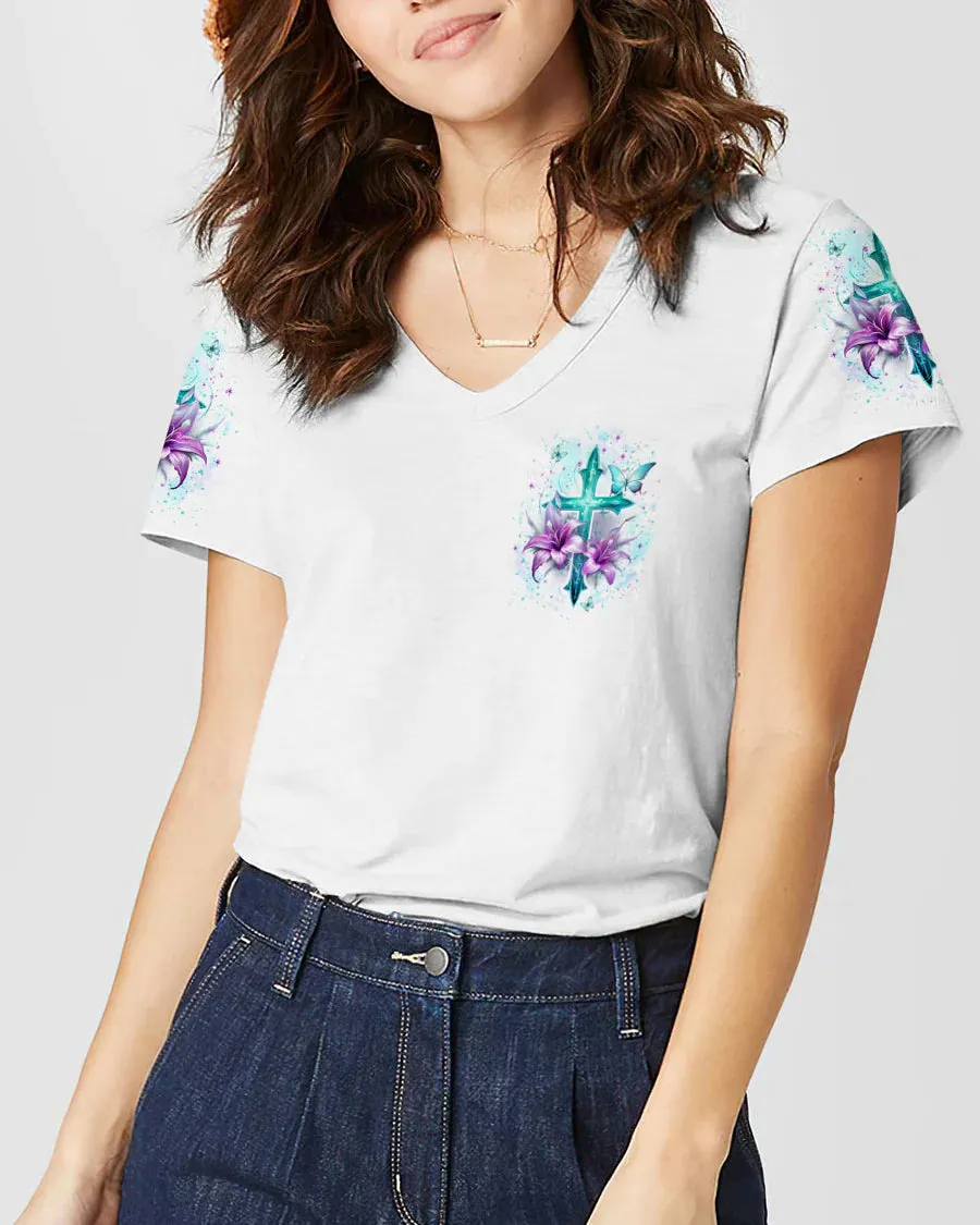 Christianartbag 3D T-Shirt For Women, I Believe In God Women's All Over Print Shirt, Christian Shirt, Faithful Fashion, 3D Printed Shirts for Christian Women, CABDS01261223