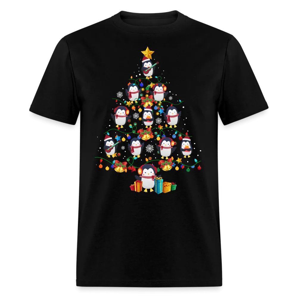 Christmas - Penguin Christmas Tree - Family Shirts Men, Woman Christmas T Shirts