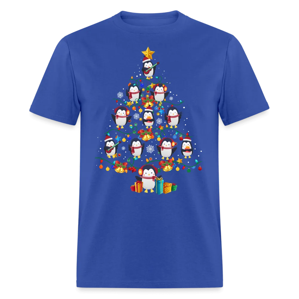 Christmas - Penguin Christmas Tree - Family Shirts Men, Woman Christmas T Shirts
