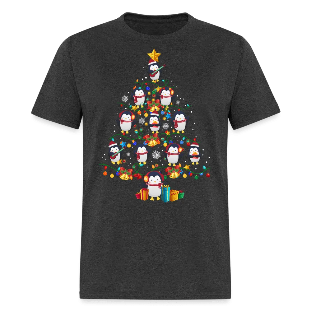 Christmas - Penguin Christmas Tree - Family Shirts Men, Woman Christmas T Shirts