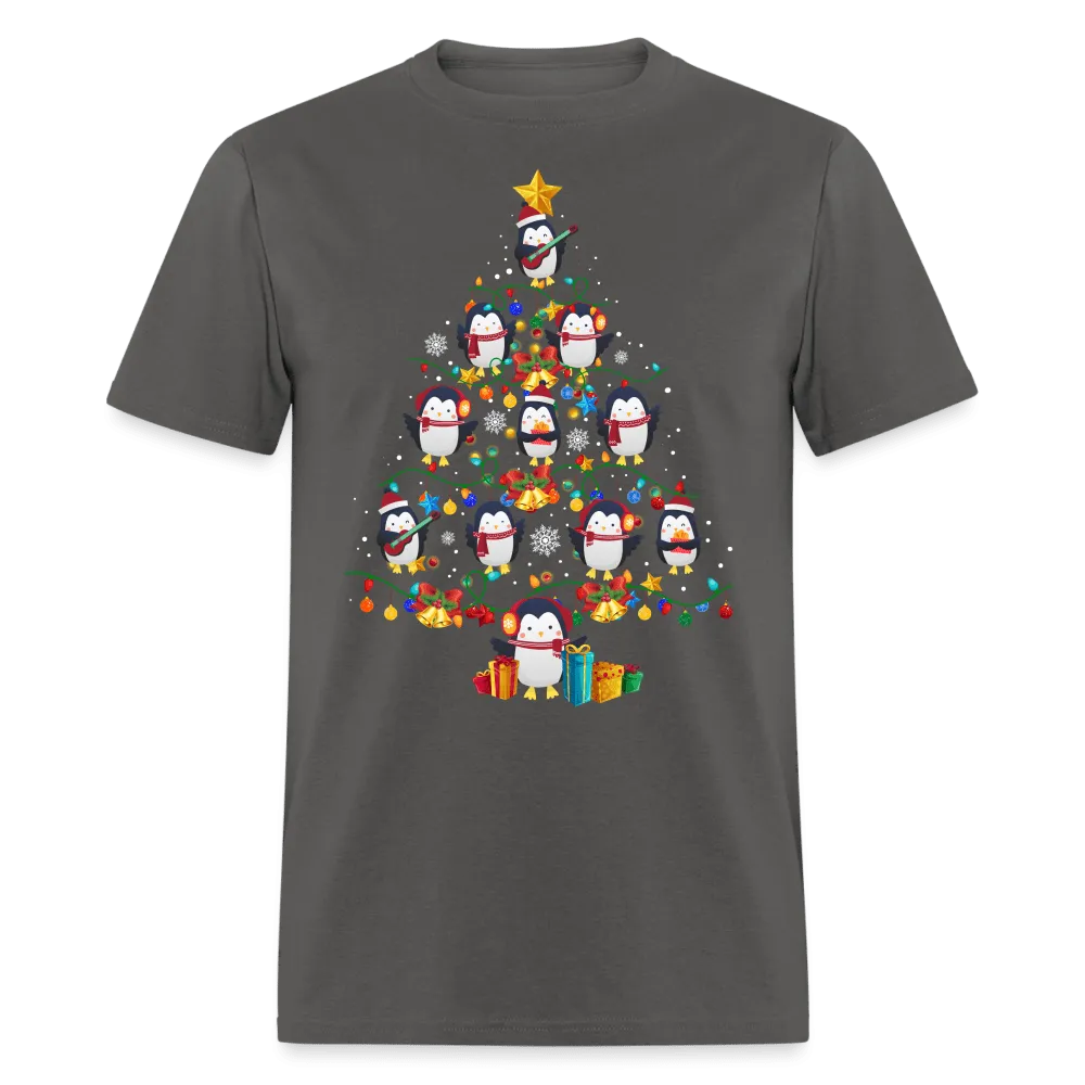 Christmas - Penguin Christmas Tree - Family Shirts Men, Woman Christmas T Shirts