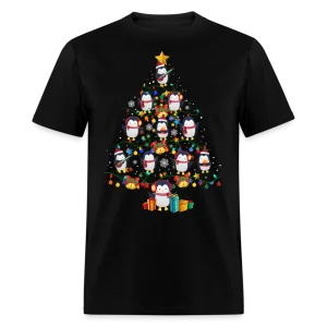 Christmas - Penguin Christmas Tree - Family Shirts Men, Woman Christmas T Shirts