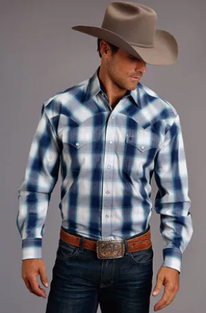CL11-001-0579-5011 Mens L/S Shirt Stetson Ice Ombre