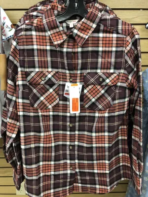 CL3WFS6WN-S-Plaid Womens Wrangler Riggs Workwear Heavyweight Flannel
