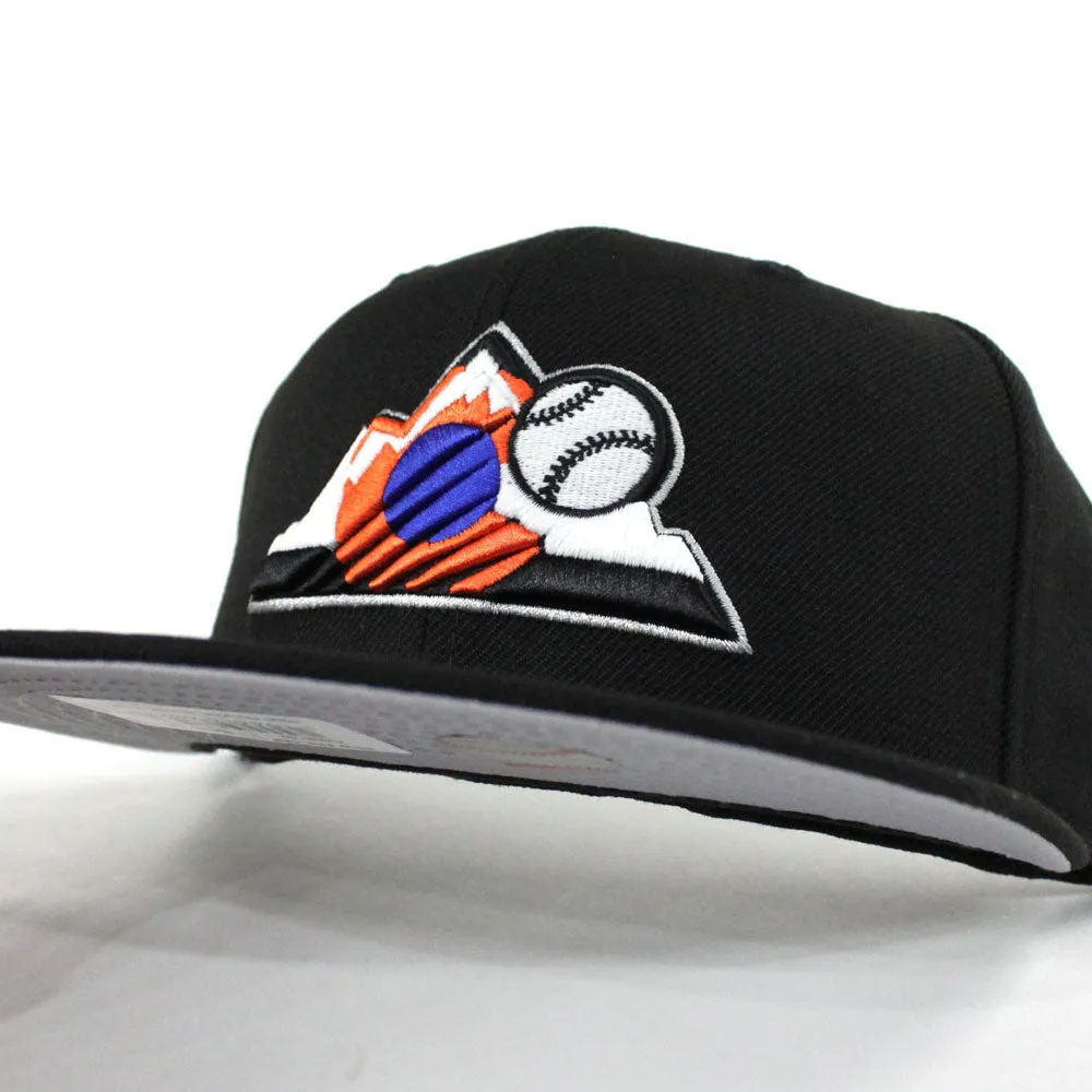 Colorado Rockies New Era 59Fifty Fitted Hat (Black Orange Blue Gray Under Brim)