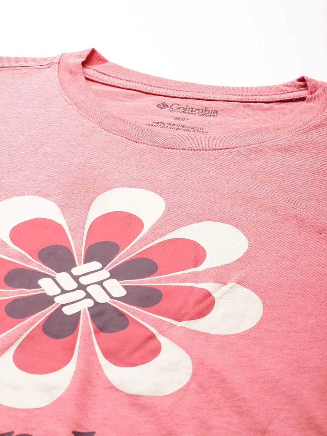 Columbia Womens Pink Trek Relaxed Long Sleeve Tshirt