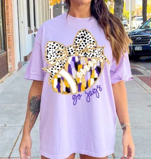 Comfort Colors or Bella Canvas  Go Jags Football Tee / Desoto County Schools / Mississippi School Shirt /Youth and Adult Sizes - DC Jags/ Desoto Central