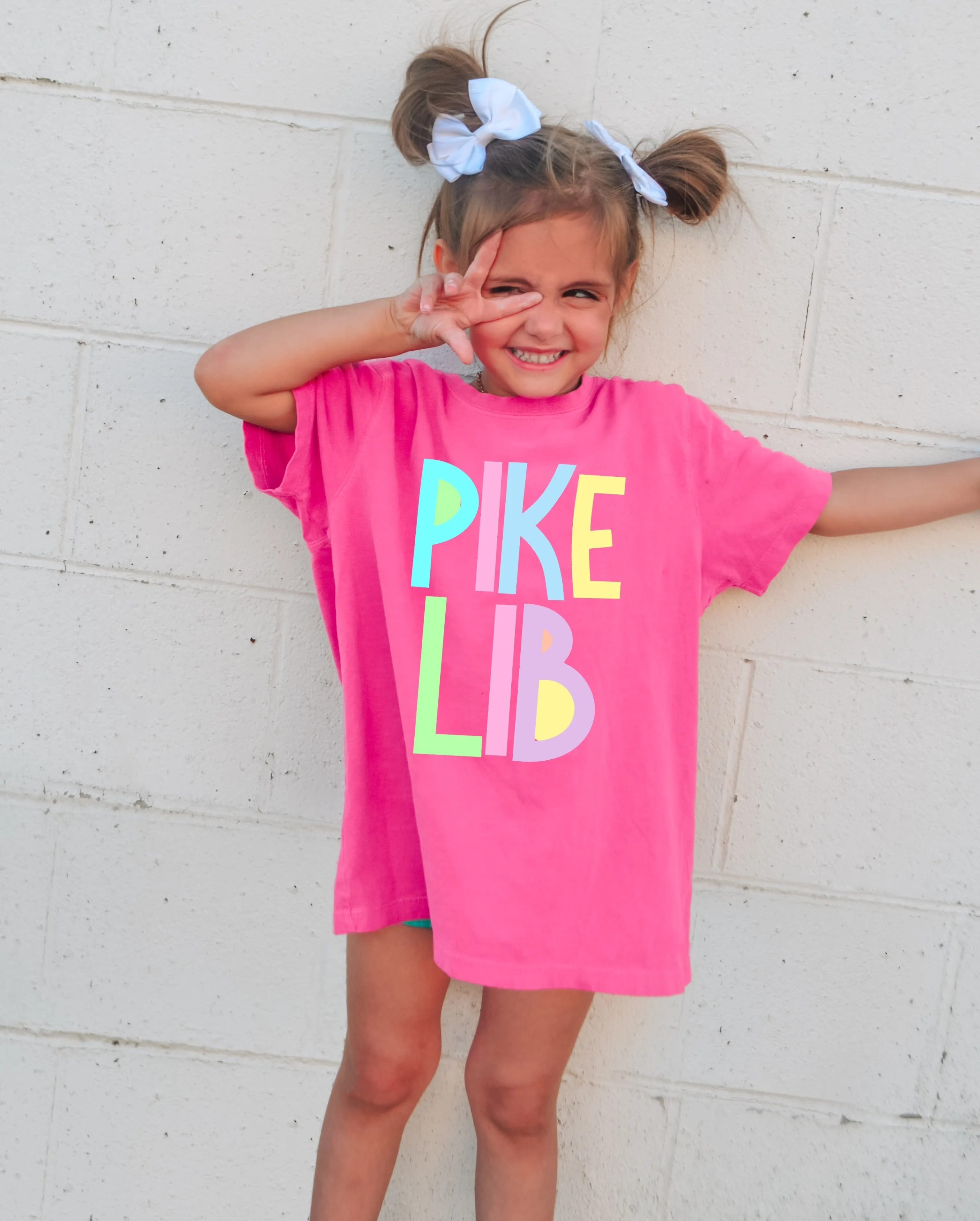 Comfort Colors Pike Lib Hot Pink Unisex Shirt / Youth and Adult Sizes