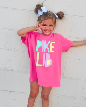 Comfort Colors Pike Lib Hot Pink Unisex Shirt / Youth and Adult Sizes