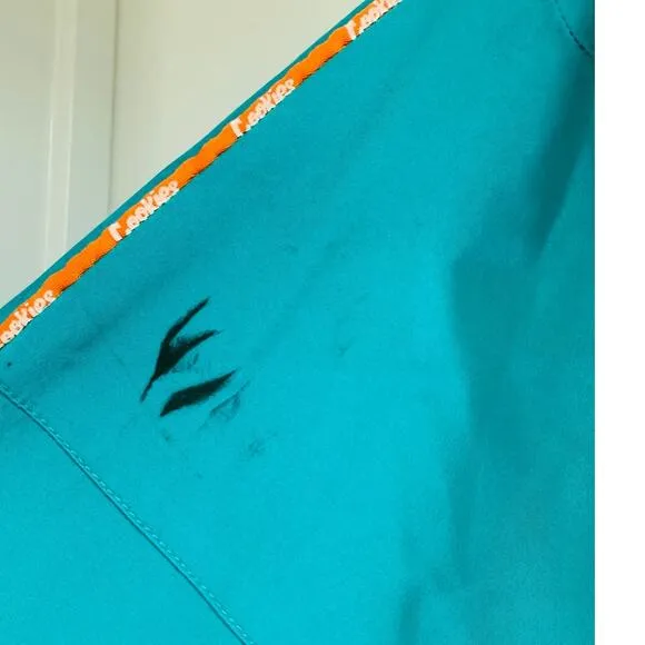 Cookies Teal Zip Up Windbreaker Size Large‎ Windy Cozy Warm