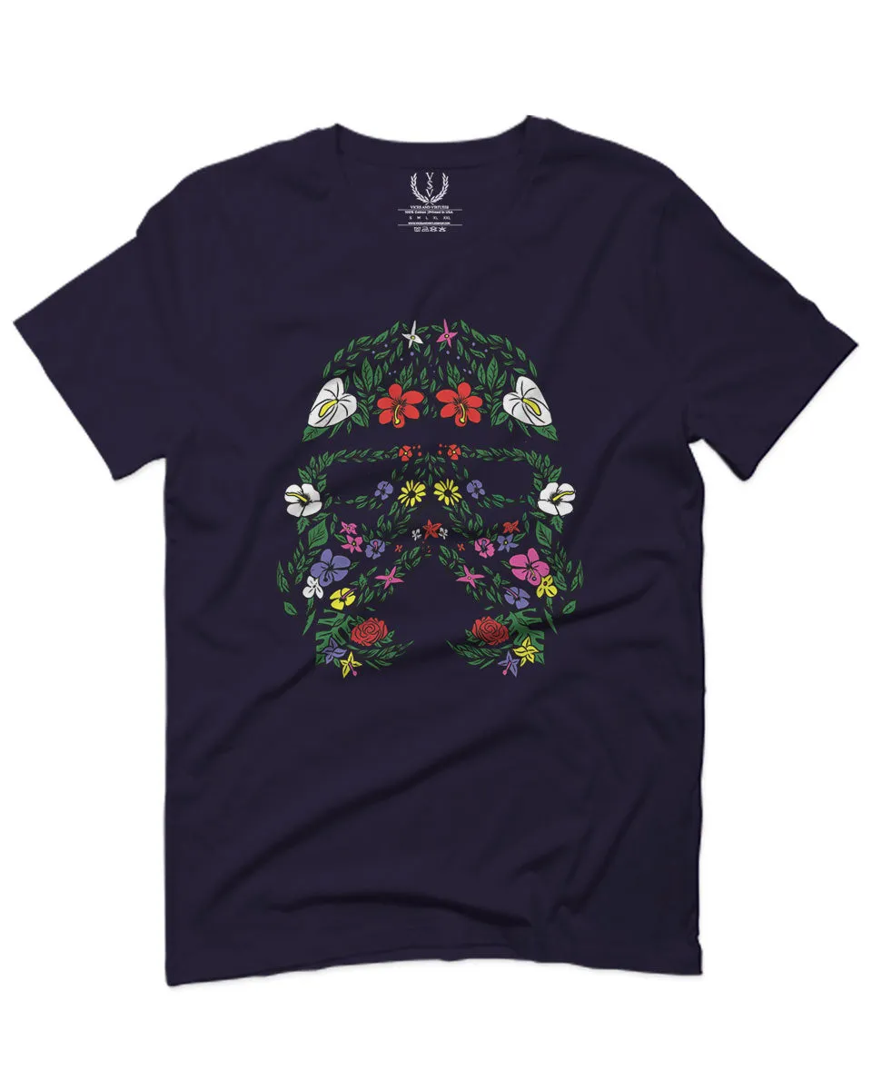 Cool Graphic Floral Tropical Flowers Stormtrooper Street wear Good Vibe For men T Shirt